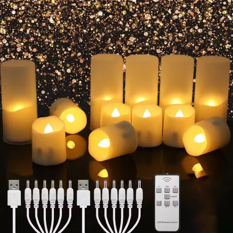 Rechargeable LED Tealights with Remote