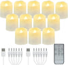 Rechargeable LED Tealights with Remote