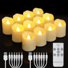 Rechargeable LED Tealights with Remote