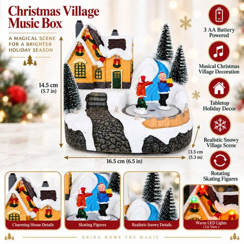 Lighted Musical Skating Village